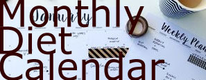 Monthly Diet Calendar